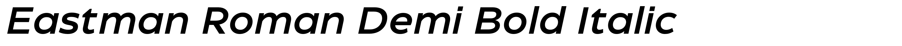 Eastman Roman Demi Bold Italic